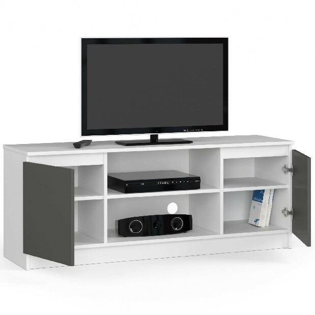 TV stolík Kenji (biela + sivá)