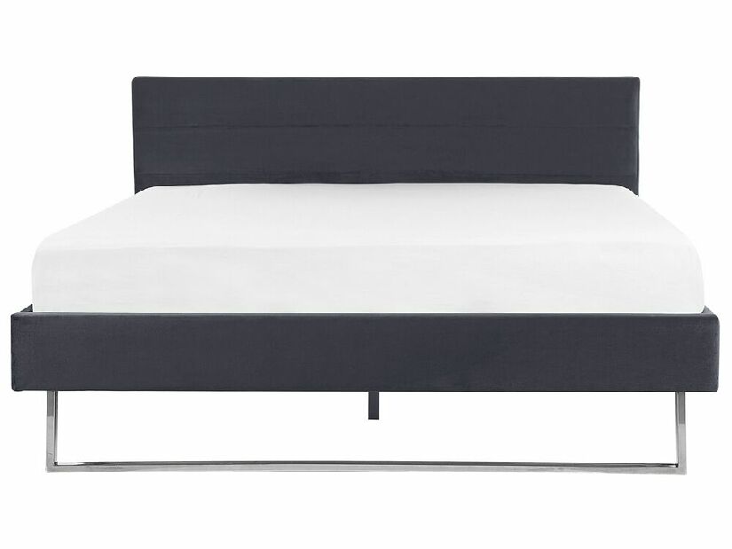 Manželská posteľ 180 cm BELAE (s roštom) (sivá)