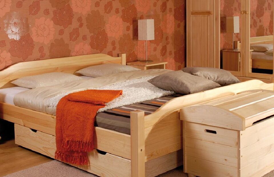 Manželská posteľ 140 cm LK 106 (masív)