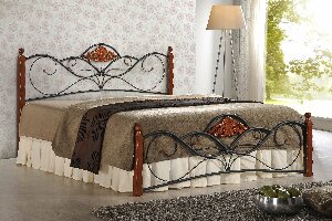 Manželská posteľ 160 cm Valentina (s roštom)