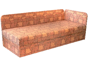 Jednolôžková posteľ (váľanda) 80 cm Eda 4/1 (so sendvičovým matracom) (P)