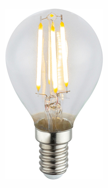 LED žiarovka Led bulb 10585-2K (nikel + priehľadná)