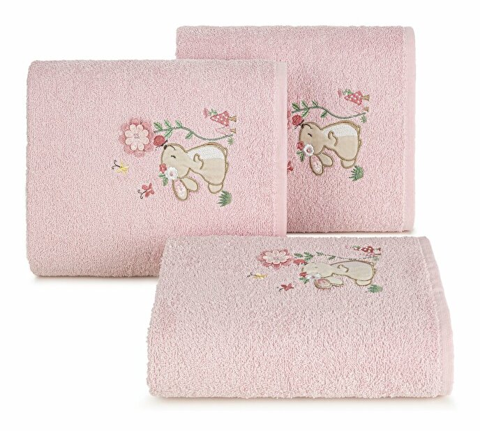 Súprava uterákov 50x90 cm Bambino 5 (6 ks) (ružová)