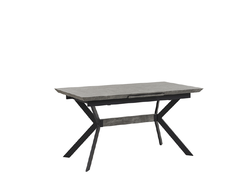 Jedálenský stôl BENOS (sivá + čierna) (pre 6 osôb)
