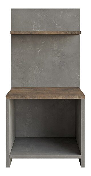 Nočný stolík Pulse (Sivá + Bronzová)