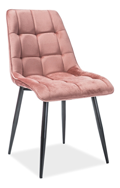 Jedálenská stolička Charlie (ružová + čierna)
