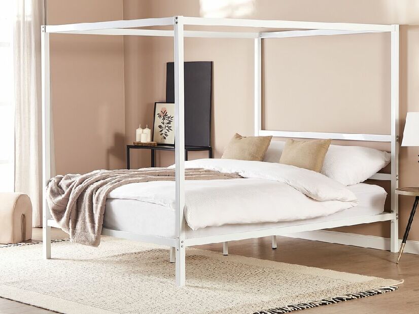 Manželská posteľ 160 cm Lesta (biela)