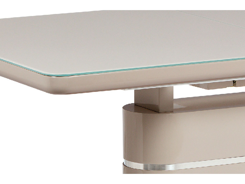 Jedálenský stôl Hirko-442-CAP (cappuccino) (pre 4 až 6 osôb)