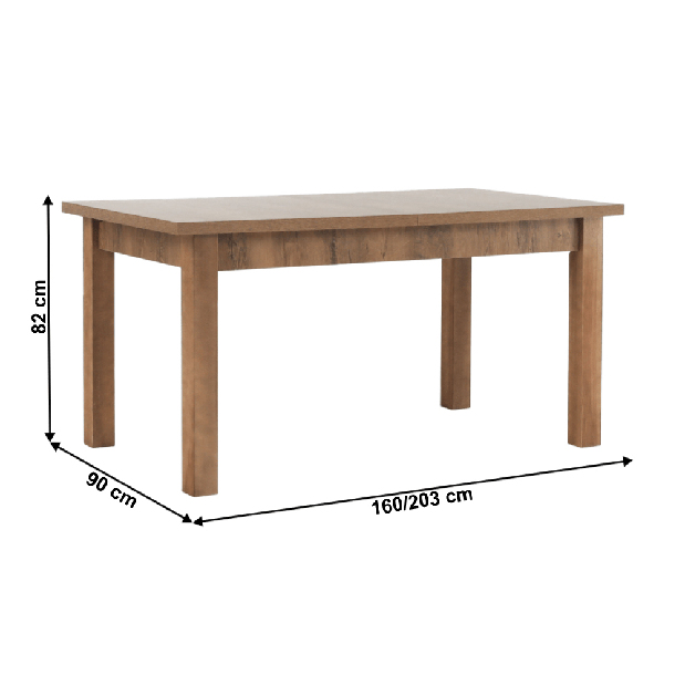 Jedálenský stôl Modestus 16 STW (pre 6 osôb)