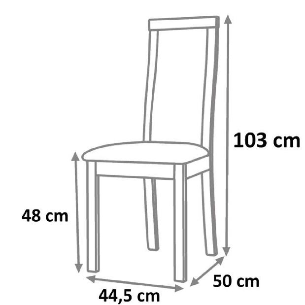 Jedálenská stolička Dezi(orech)