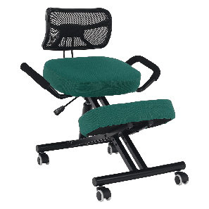 Ergonomická kancelárska stolička Rusu (zelená + čierna)