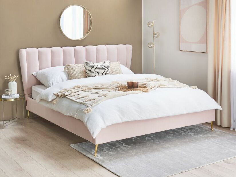 Manželská posteľ 180 cm Mirabell (ružová)