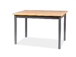 Jedálenský stôl 100 cm Alfred (craft zlatý + sivá) (pre 4 osoby)