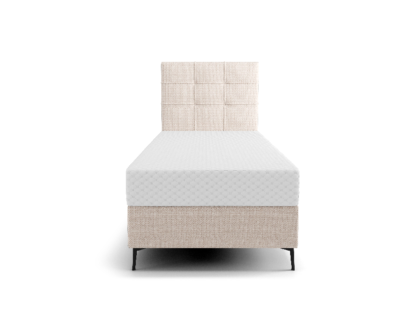 Jednolôžková posteľ 80 cm Infernus Bonell (béžová) (s roštom, s úl. priestorom)