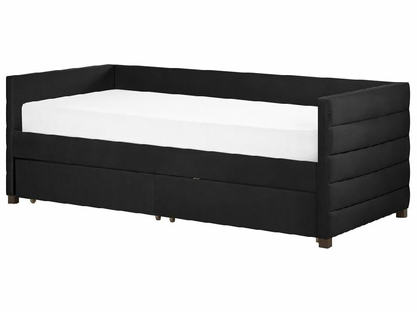 Jednolôžková posteľ 200 x 90 cm Marza (čierna)