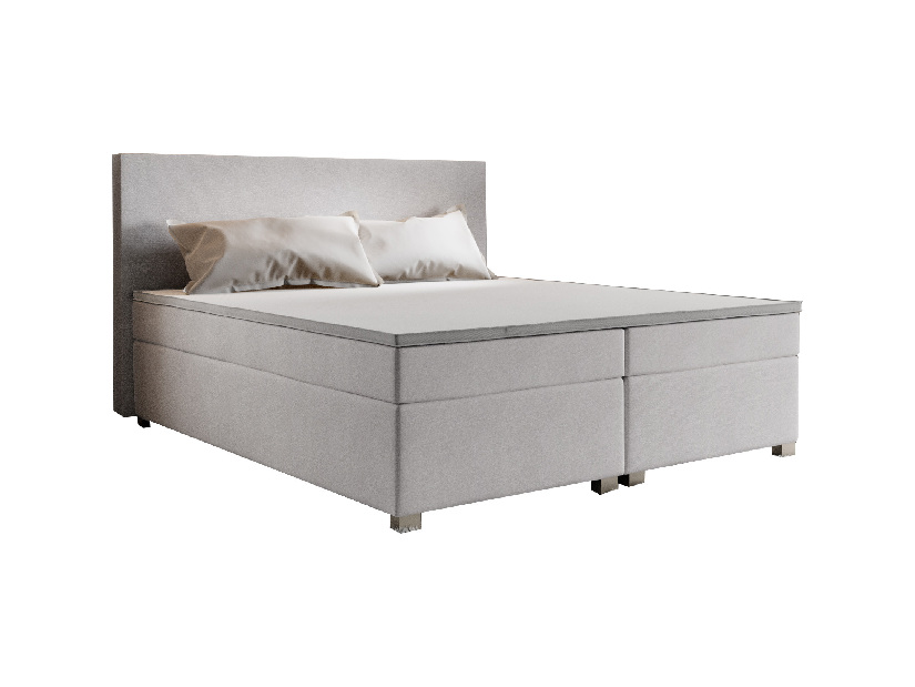 Manželská posteľ Boxspring 180 cm Simon (béžová) (s matracom, bez úložného priestoru)