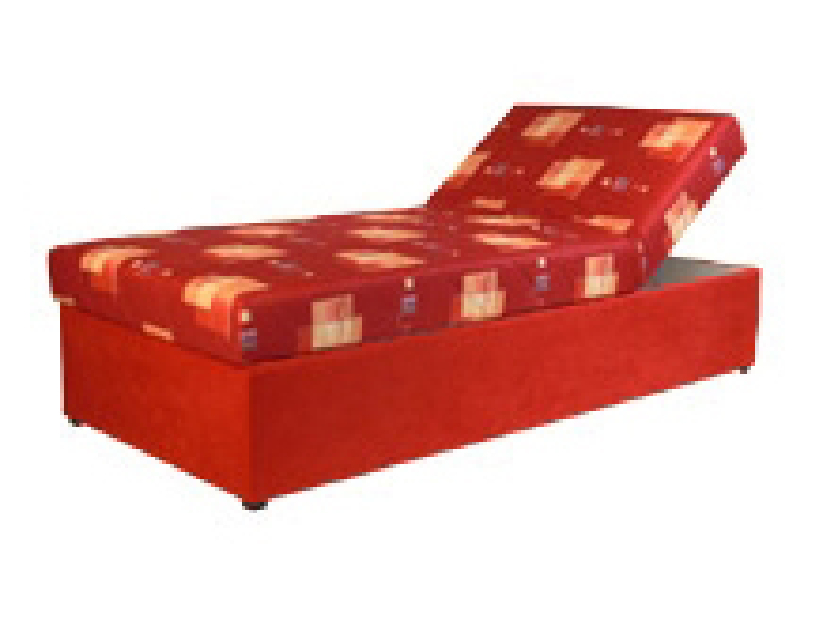 Jednolôžková posteľ (váľanda) 90 cm Kacy (so sendvičovým matracom) (P)