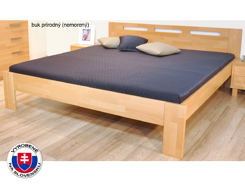 Jednolôžková posteľ 220x90 cm Neoma (masív)