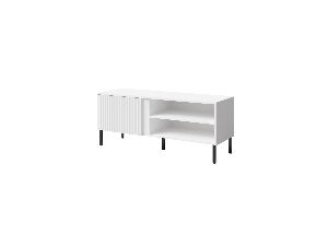 TV stolík/skrinka Munkki 7 (biela + čierna)