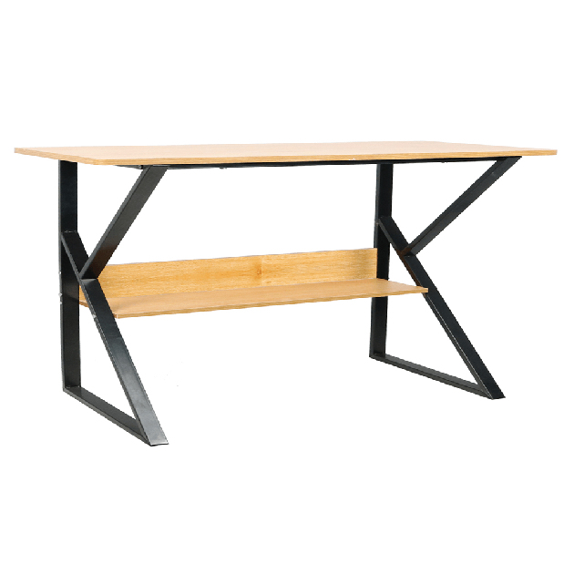 Písací stôl Torin (buk + čierna)