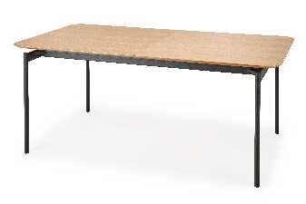 Jedálensky stôl Smirf (dub prírodný + čierna)