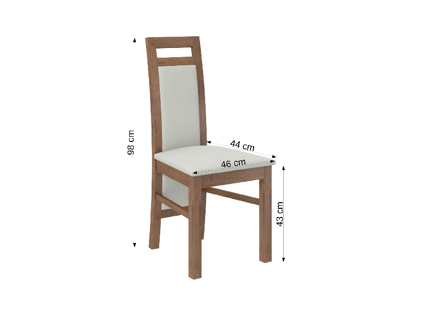 Jedálenská stolička Raviel14 (dub lefkas + paros 2)