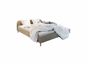 Manželská posteľ 140 cm Lon (sivobéžová) (bez roštu a úložného priestoru) *bazár