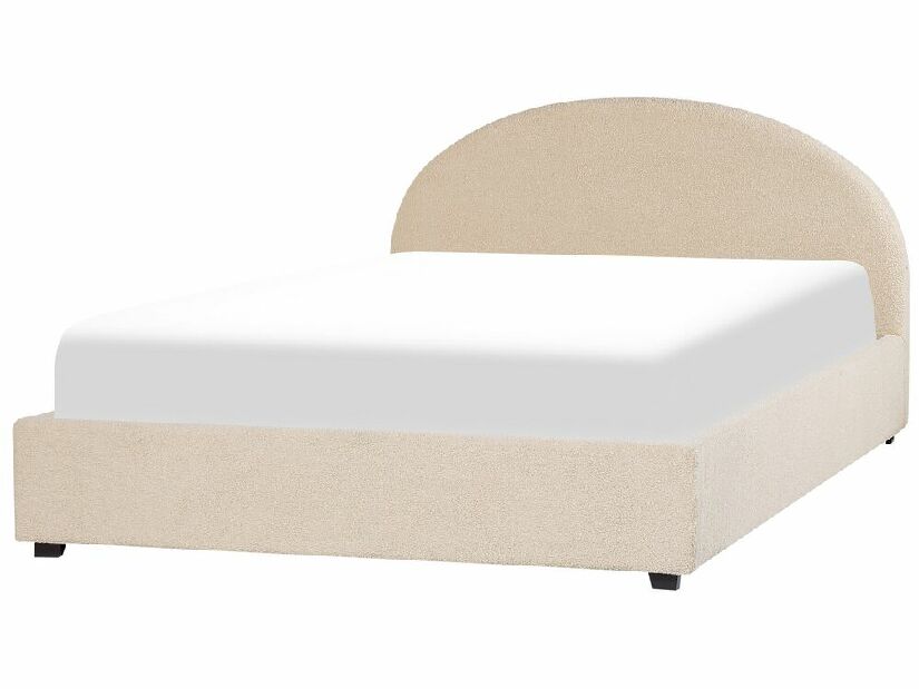 Manželská posteľ 160 cm Verena (béžová) (s roštom a úložným priestorom)