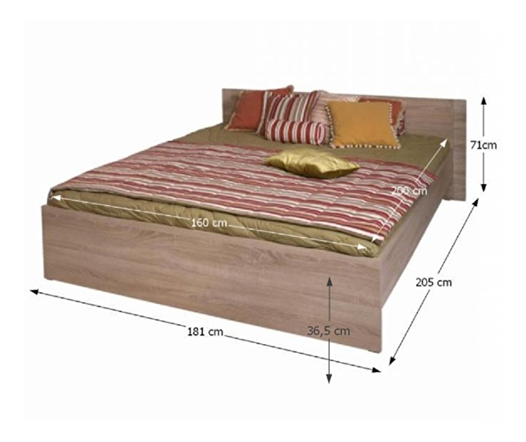Manželská posteľ 160 cm Gary Typ 20