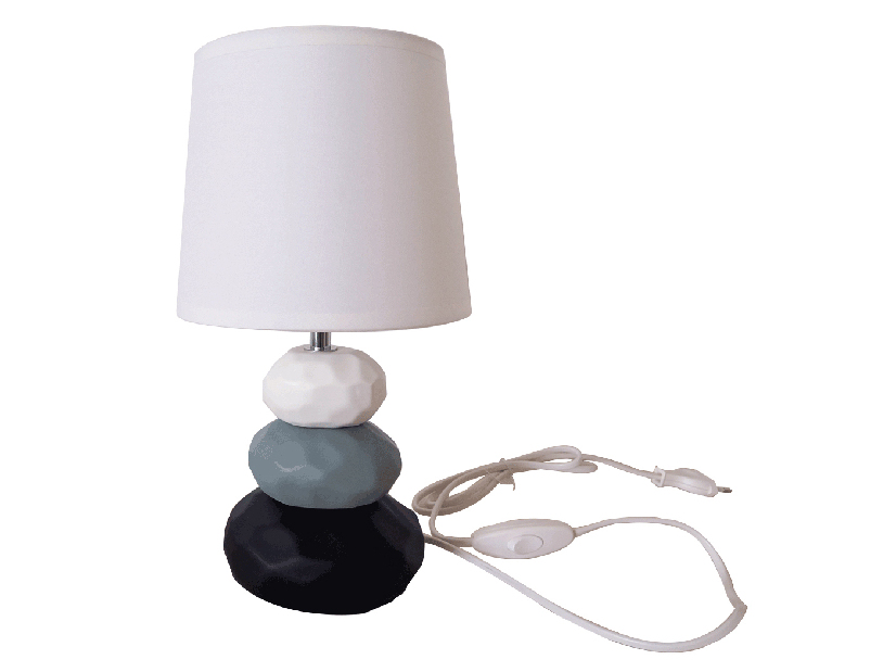 Stolná lampa Neann (biela + modrá + čierna)