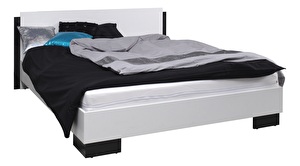 Manželská posteľ 160 cm Laurenia (čierna) (s roštom)
