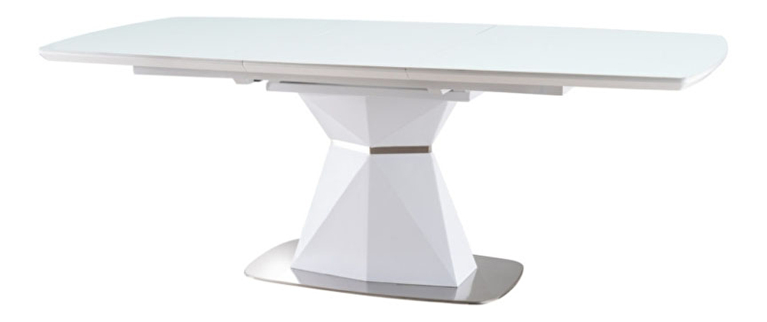 Rozkladací jedálenský stôl 160-210 cm Cecelia (biela + biela) (pre 8 a viac osôb)