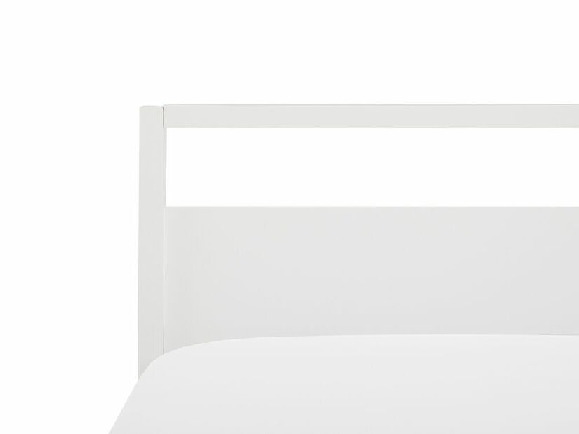 Manželská posteľ 140 cm GIACOMO (s roštom) (biela)