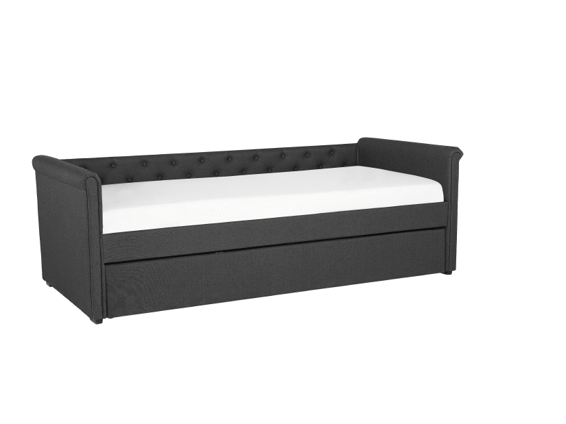 Rozkladacia posteľ 80 cm LISABON (s roštom) (tmavosivá)