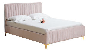 Manželská posteľ 160 cm Karilla (ružová) (s roštom)