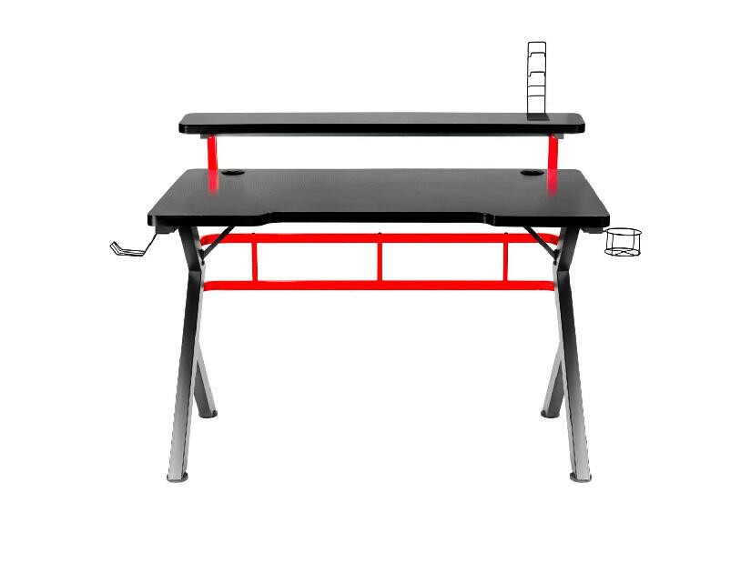 PC stolík Hyperion 5.0 (čierna + červená)