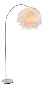 Stojanové svietidlo Katunga 15057S (moderné/dizajnové) (nikel + biela)