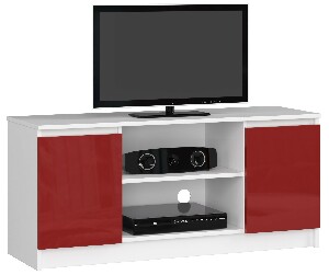 TV stolík Darian (červený vysoký lesk )