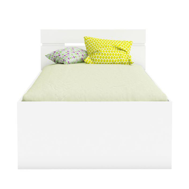 Jednolôžková posteľ 90 cm Myriam (biela)(bez matraca a roštu)