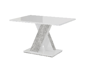 Konferenčný stolík Barax Mini (biela + kameň)