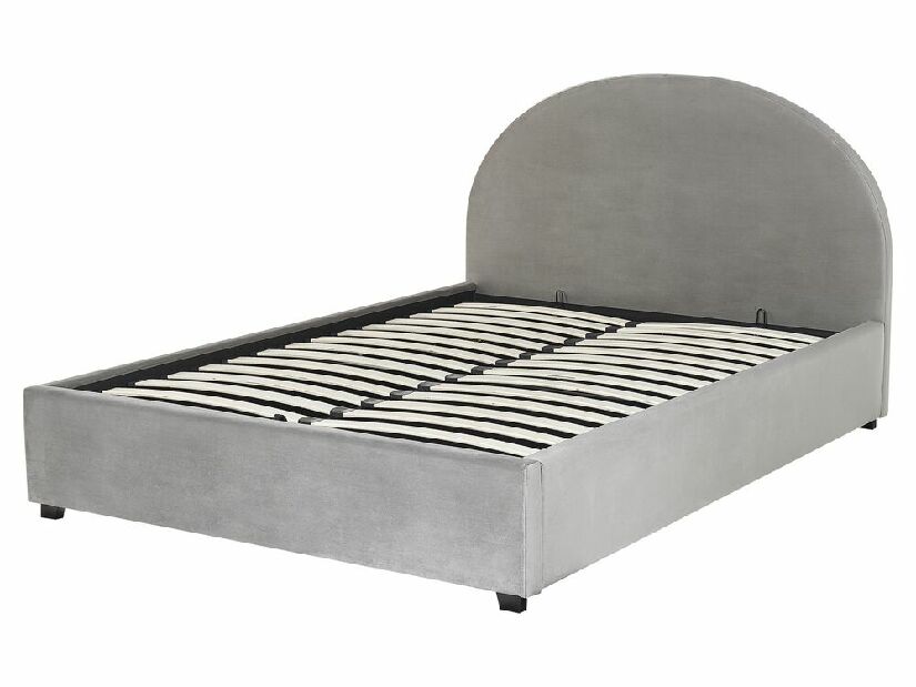 Manželská posteľ 160 cm Verena (sivá) (s roštom a úložným priestorom)