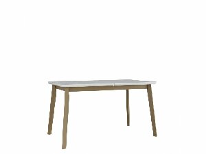 Stôl Harry Mirjan 80 x 140+180 VII (biela + dub sonoma)