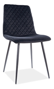 Jedálenská stolička Isaac (čierna + čierna)