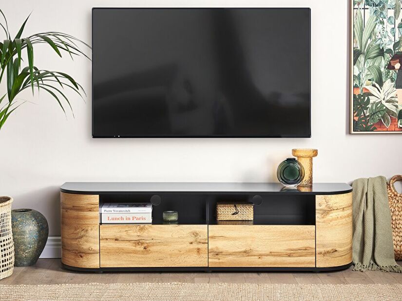 TV stolík/skrinka Jerza (svetlé drevo)