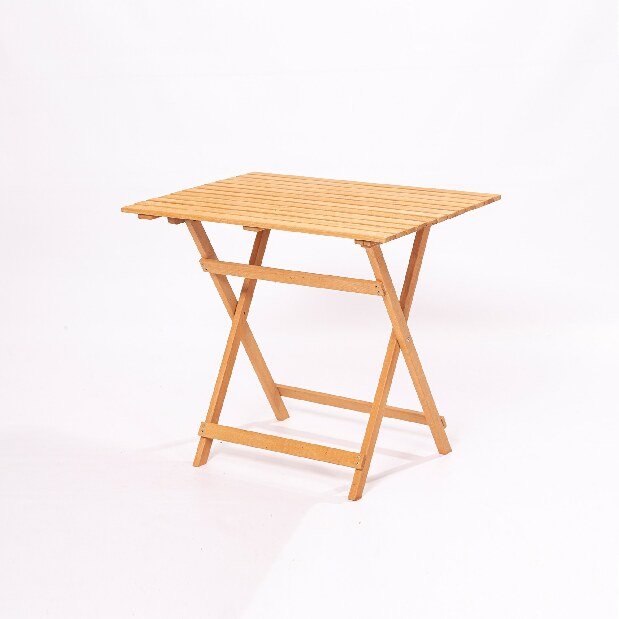 Súprava záhradného stola a stoličiek (5 kusov) Meow (prírodná + krémová)