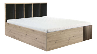 Manželská posteľ 180 cm Claudi 16 (s roštom) (dub artisan)