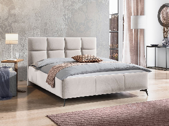 Čalúnená posteľ s kontajnerom Mirjan Waverly (160x200) (Fresh 01)