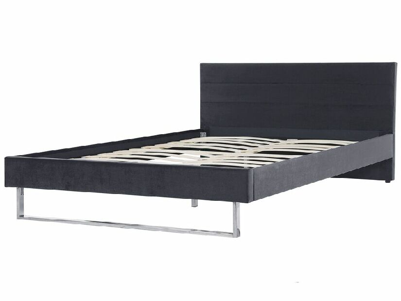 Manželská posteľ 180 cm BELAE (s roštom) (sivá)