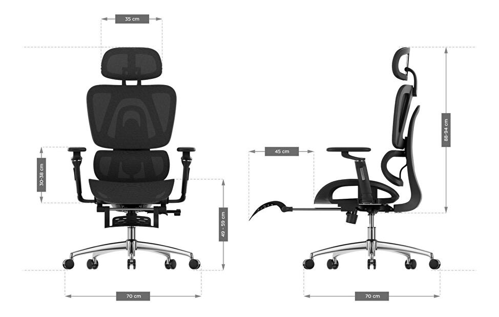 Kancelárska stolička Eclipse 7.9 (čierna)