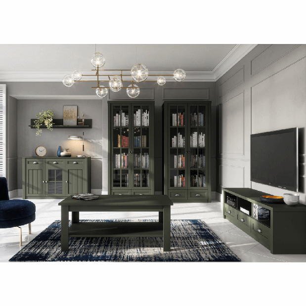 TV stolík/skrinka Provense (zelená)